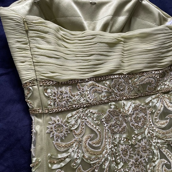 Sue Wong Strapless Silk—Cocktail, Prom, Wedding or Formal Party! - Picture 2 of 7